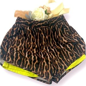 LEG3ND Cheetah Print Athletic Shorts!